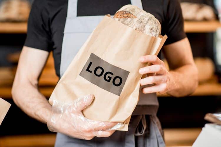 sac a pain personnalise avec logo